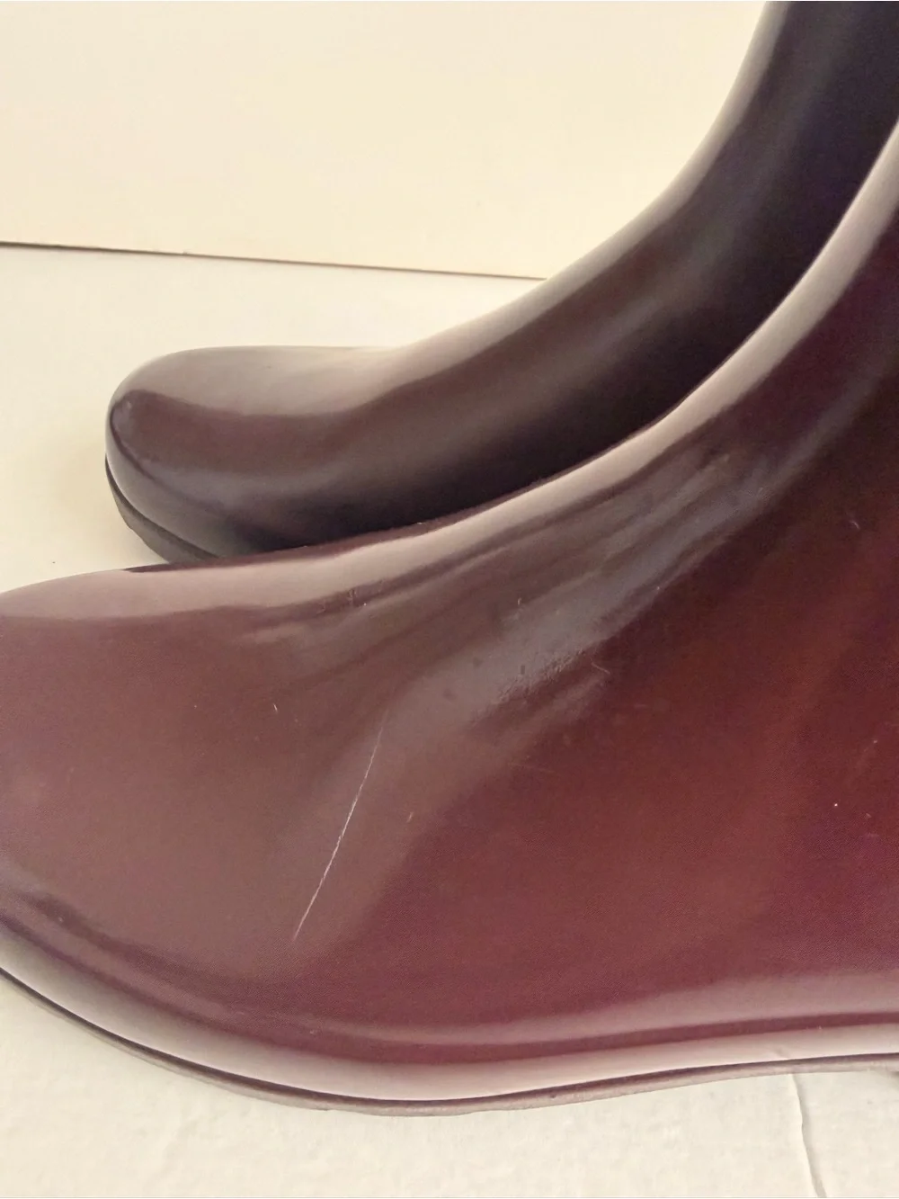 Fall Chelsea Rain Boots Hunter Burgundy Women’s Size US 6, EU 37, UK 4